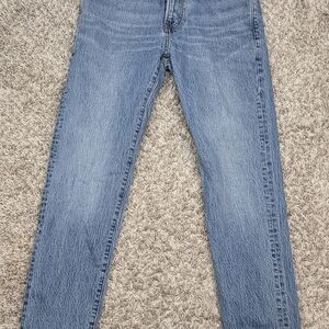 Madewell Men's Relaxed Taper Jeans 30x32 Medium Wash Blue Denim Stretch 5-Pocket